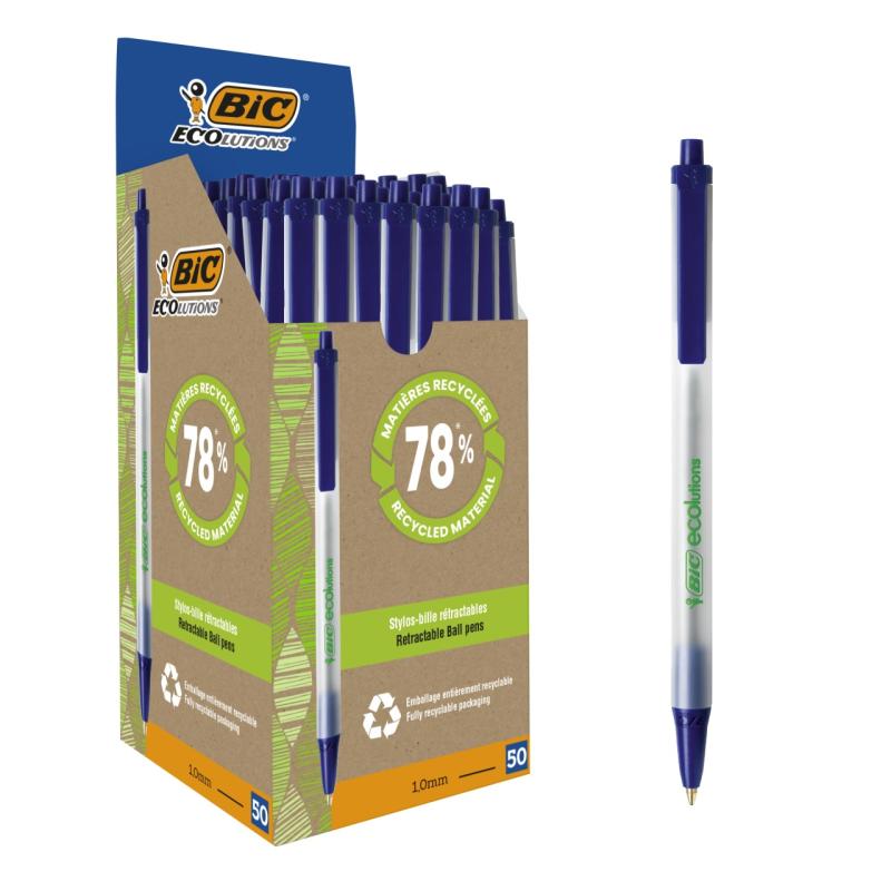 DŁUGOPIS BIC ECO CLIC STIC PD50 NIEBIESKI