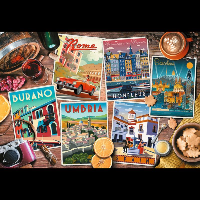 PUZZLE 1500 TREFL PODRÓŻE PO EUROPIE