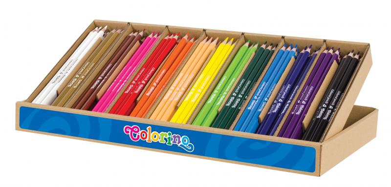 KREDKI OŁÓWKOWE 14 COLORINO TRÓJKĄTNE A168