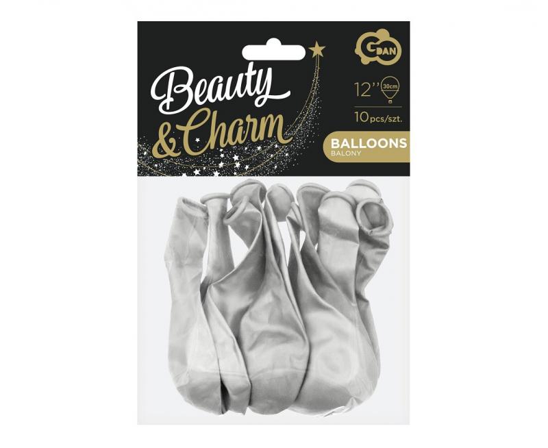 BALONY BEAUTY&CHARM METALIKI SREBRNE 12' A'10