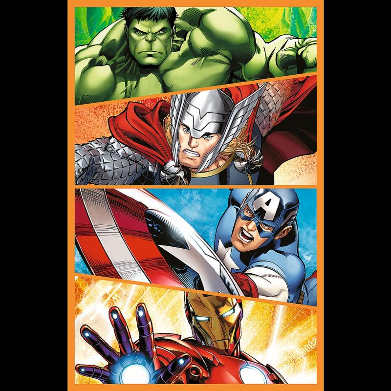 PUZZLE 3X80 TREFL DNI PEŁNE AKCJI AVENGERS
