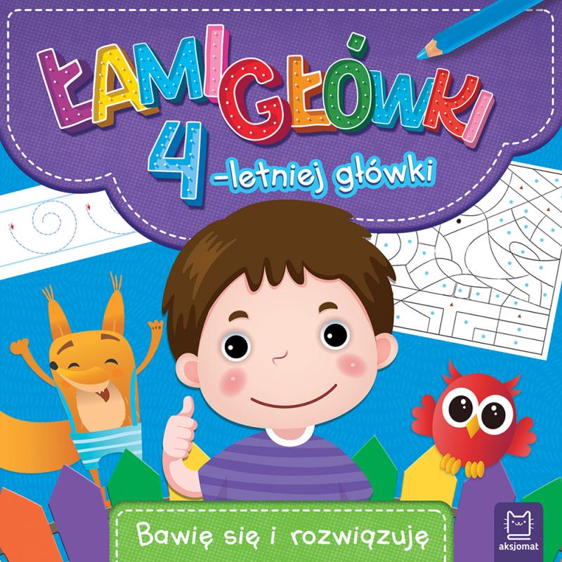 KSIĄŻECZKA ŁAMIGŁÓWKI 4-LETNIEJ GŁÓWKI. BAWIĘ SIĘ I ROZWIĄZUJĘ