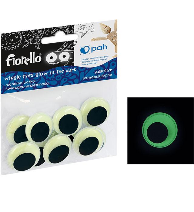 OCZY RUCHOME FIORELLO FLUO SAMOPRZYLEPNE GR-KE10-25F