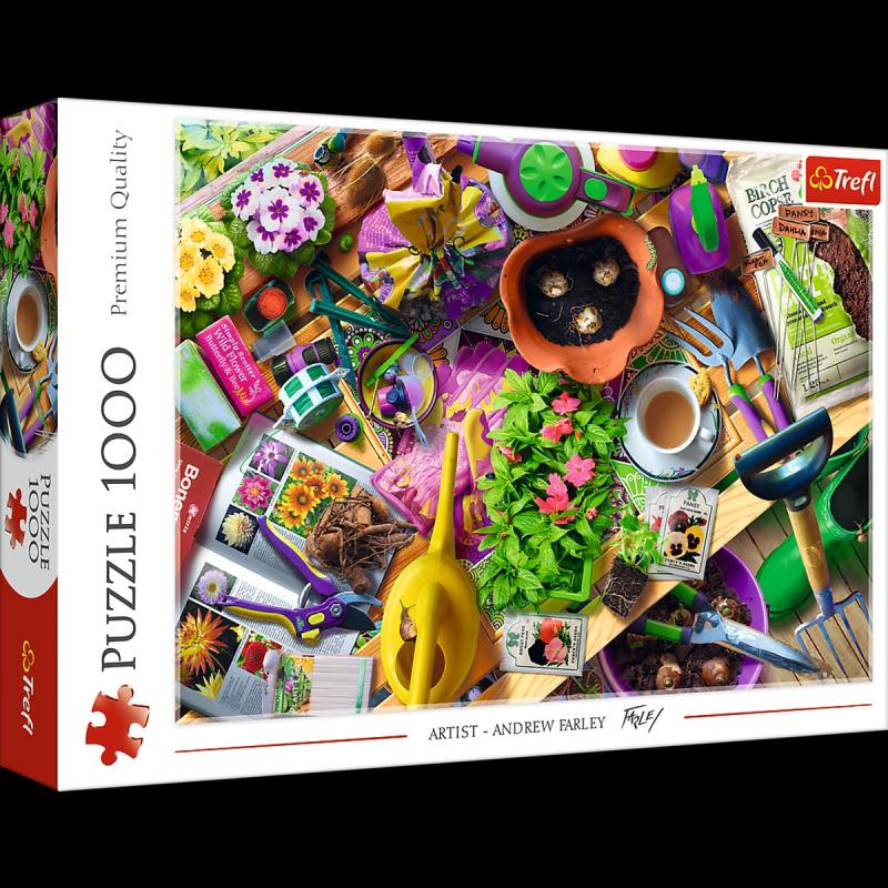 PUZZLE 1000 TREFL PORZĄDKI W OGRODZIE