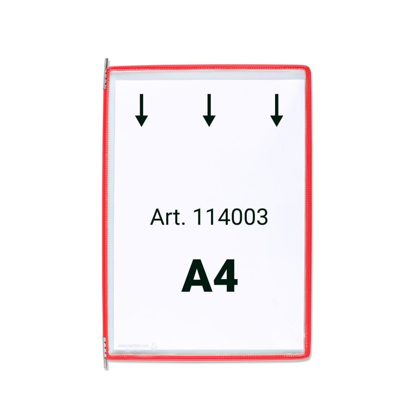 PANEL PREZENTACYJNY TARIFOLD A4 10SZT CZERW.