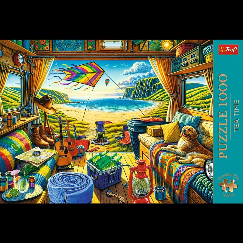 PUZZLE 1000 TREFL KAMPEREM W PODRÓŻY TEA TIME