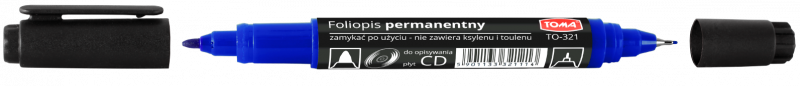 PISAK CD DWUSTR.TOMA TO-321 NIEBIESKI