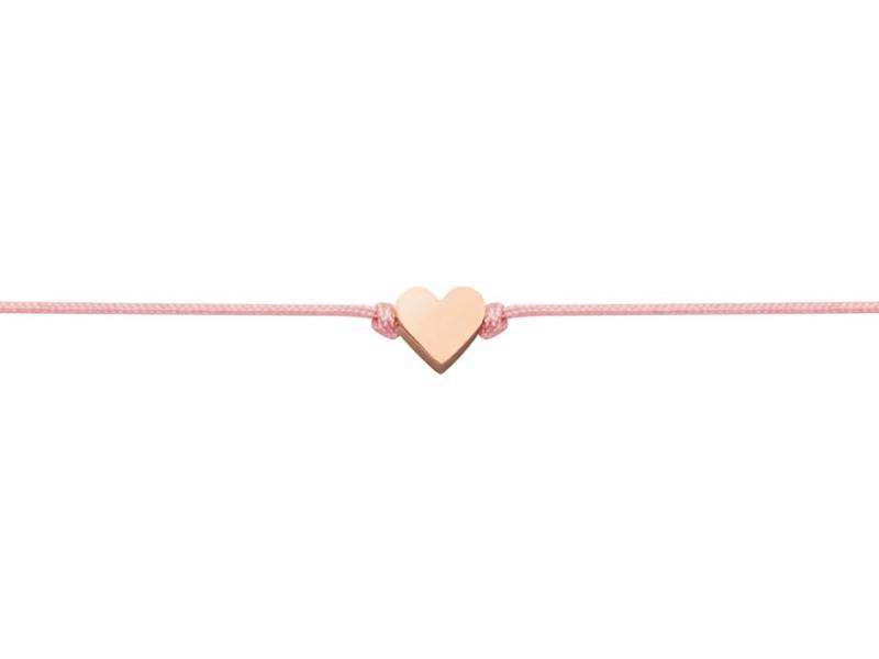 LOVELY FRIENDS BRANSOLETKA HEART (POZŁACANA ROSE GOLD)