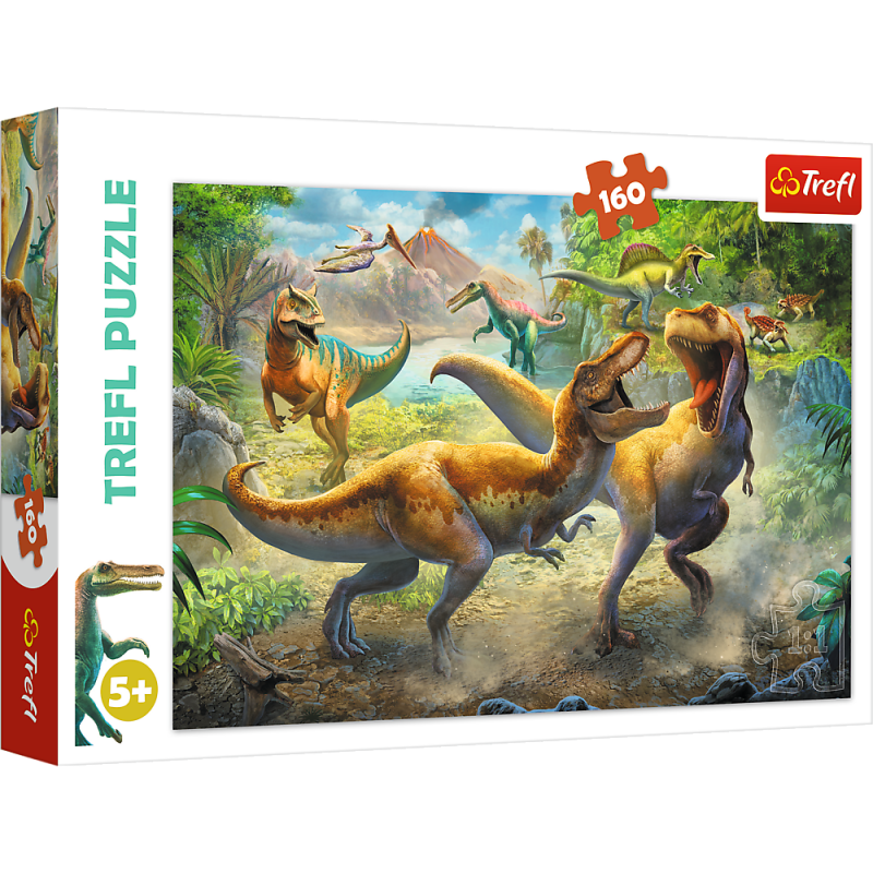 PUZZLE 160 TREFL WALCZĄCE TYRANOZAURY