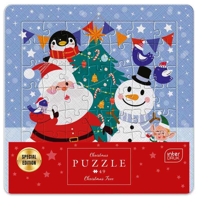 PUZZLE W RAMCE 49 ELEMENTÓW BN CHRISTMAS TREE #ŚWIĘTA