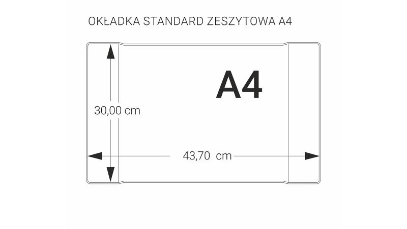 OKŁADKA NA ZESZYT A4-300 BEZBARWNA A/5