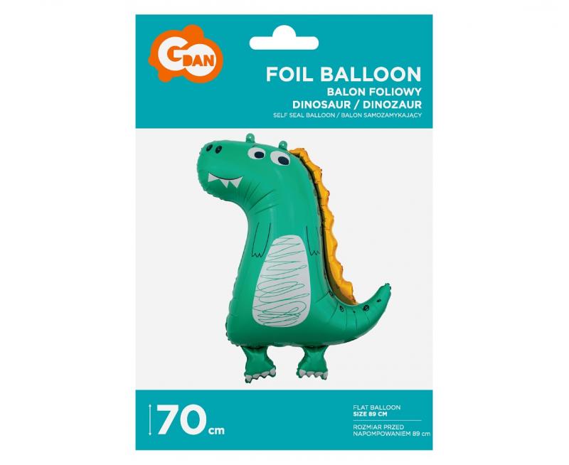 BALON FOLIOWY DINOZAUR 70CM