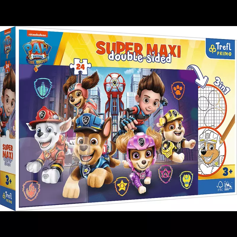 PUZZLE 24 TREFL SUPER MAXI NOWE WYZWANIE PSI PATROL