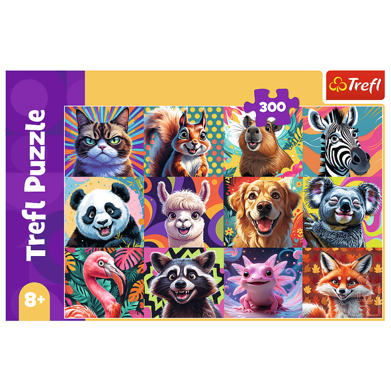 PUZZLE 300 TREFL ZABAWNE PORTRETY ZWIERZĄT