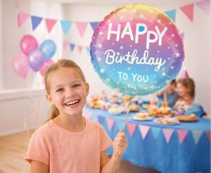 BALON FOLIOWY 18 HAPPY BIRTHDAY GRADIENT OMBRE