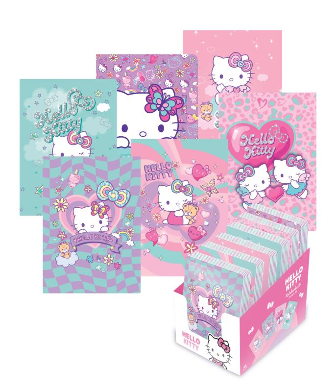 NOTES A6 /32 HELLO KITTY DEKORACJE 3D MIX - PINK