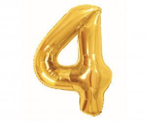 BALON FOLIOWY B&C CYFRA 4 ROYAL GOLD