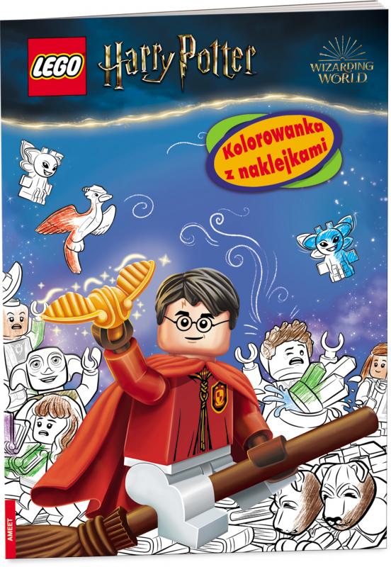 KSIĄŻECZKA LEGO HARRY POTTER. KOLOROWANKA Z NAKLEJKAMI