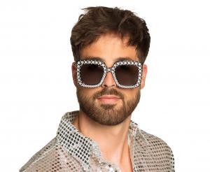 OKULARY PARTY BLING CZARNE