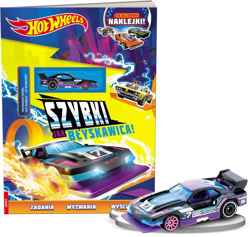 KSIĄŻECZKA MATTEL HOT WHEELS. SZYBKI JAK BŁYSKAWICA!