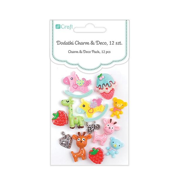 DODATKI CHARM&DECO 12 SZT LITTLE ME