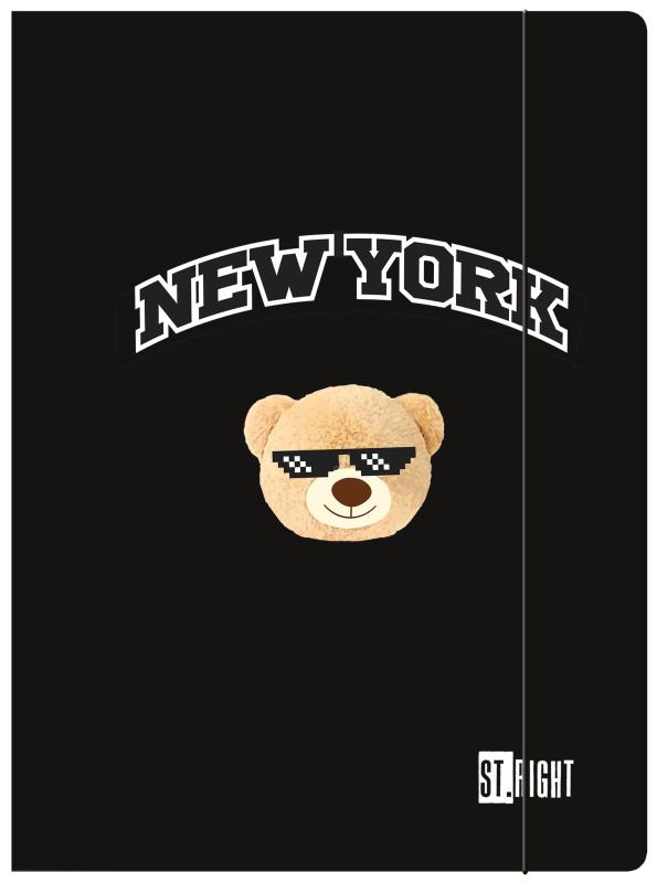 TECZKA Z GUMKĄ A4 ST.RIGHT NYC MOOD 300G
