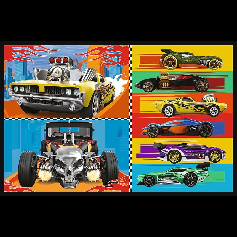 PUZZLE 2X70 TREFL SAMOCHODZIKI-HOT WHEELS