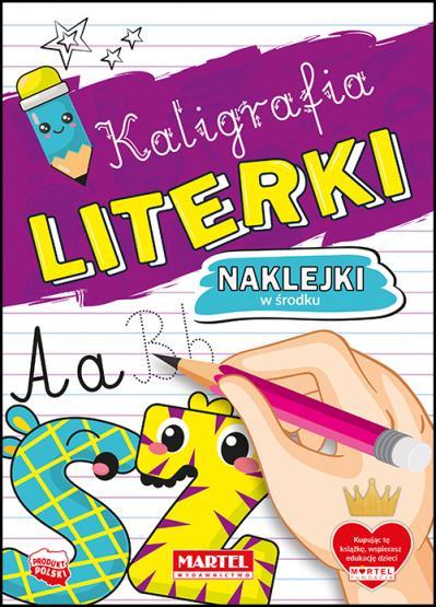 KSIĄŻECZKA KALIGRAFIA LITERKI Z NAKLEJKAMI