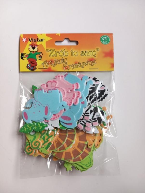 NAKLEJKI Z PIANKI SAFARI