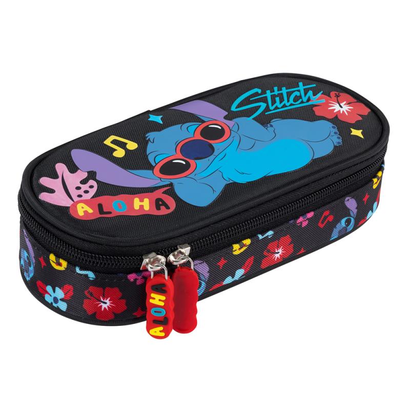 PIÓRNIK SASZETKA Z KLAPKĄ STITCH BLACK ALOHA