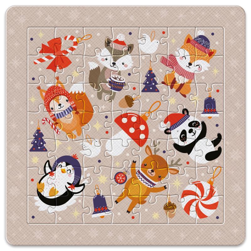 PUZZLE W RAMCE 49 ELEMENTÓW BN CUTE ANIMAL #ŚWIĘTA