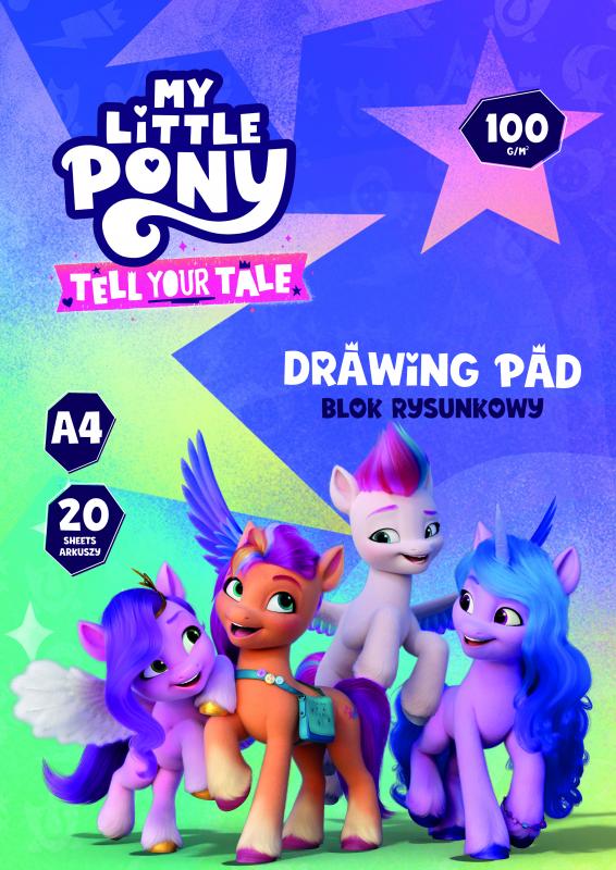 BLOK RYSUNKOWY MY LITTLE PONY A4 100g 20 ark