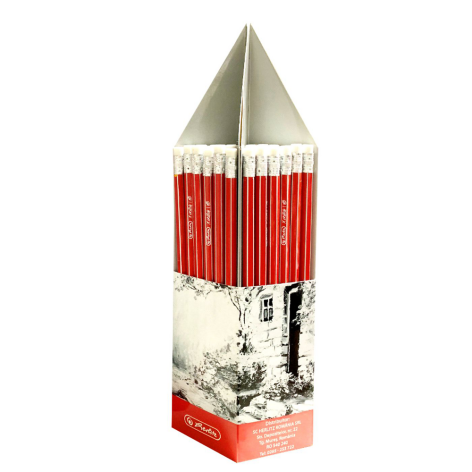OŁÓWEK Z GUMKĄ HERLITZ HB DISPLAY 126 SZT
