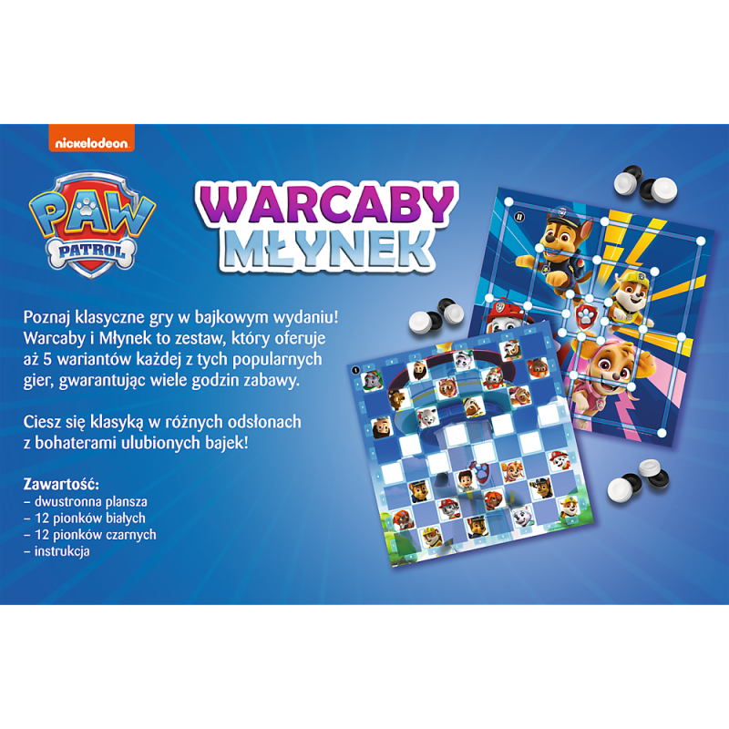 GRA TREFL WARCABY I MŁYNEK PAW PATROL