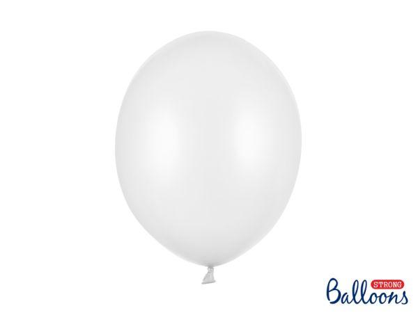 BALONY STRONG METALLIC PURE WHITE 30 CM A'50