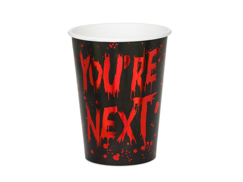 KUBECZKI PAP. YOURE NEXT 250ML CZARNO-CZERWONE A/6