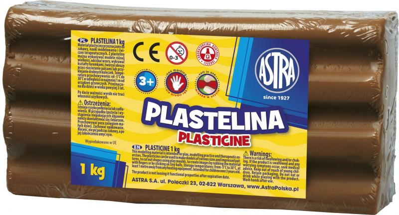 PLASTELINA 1KG ASTRA BRĄZOWA