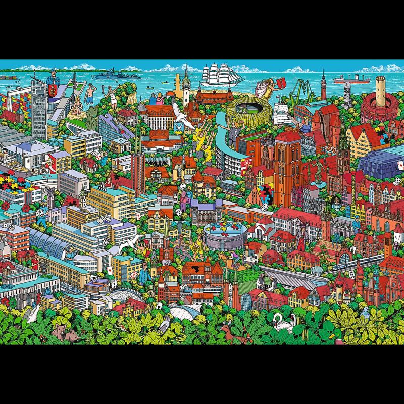 PUZZLE 1000 TREFL TRÓJMIASTO