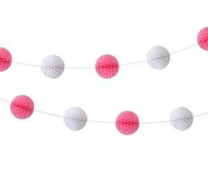 GIRLANDA B&G KULECZKI BABY GIRL J.RÓŻOWA 250CM