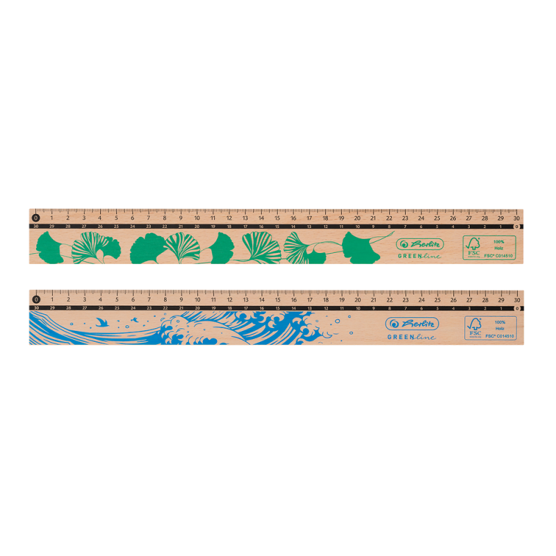 LINIJKA DREWNIANA 30CM GREENLINE FSC RM