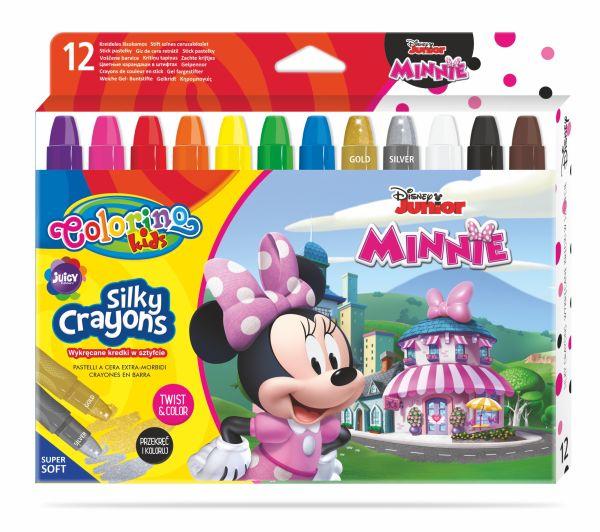 KREDKI ŚWIECOWE ŻELOWE WYKRĘCANE W SZTYFCIE MINNIE COLORINO