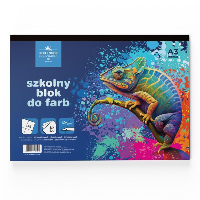 BLOK DO FARB A4/16 180G KAMELEON SERIA NIEBIESKA