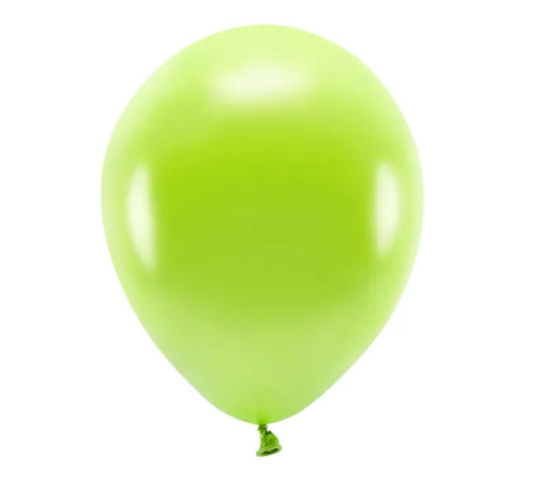 BALONY ECO 30CM METALIZOWANE ZIELONE JABŁUSZKO