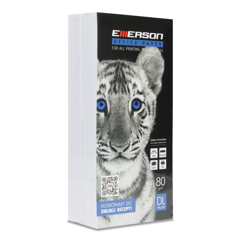 PAPIER KSERO 1/3 A4 EMERSON 80G 500 ARK DL 99X210