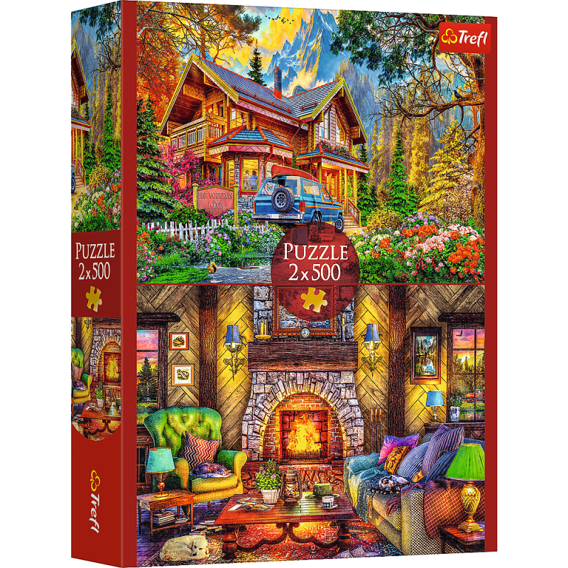 PUZZLE 2X500 TREFL WYCIECZKA W GÓRY