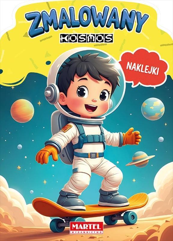 KSIĄŻECZKA ZMALOWANY KOSMOS Z NAKLEJKAMI
