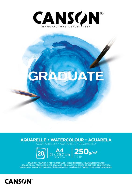 BLOK AKWARELA.CA NSON A4/20 250G GRADUATE