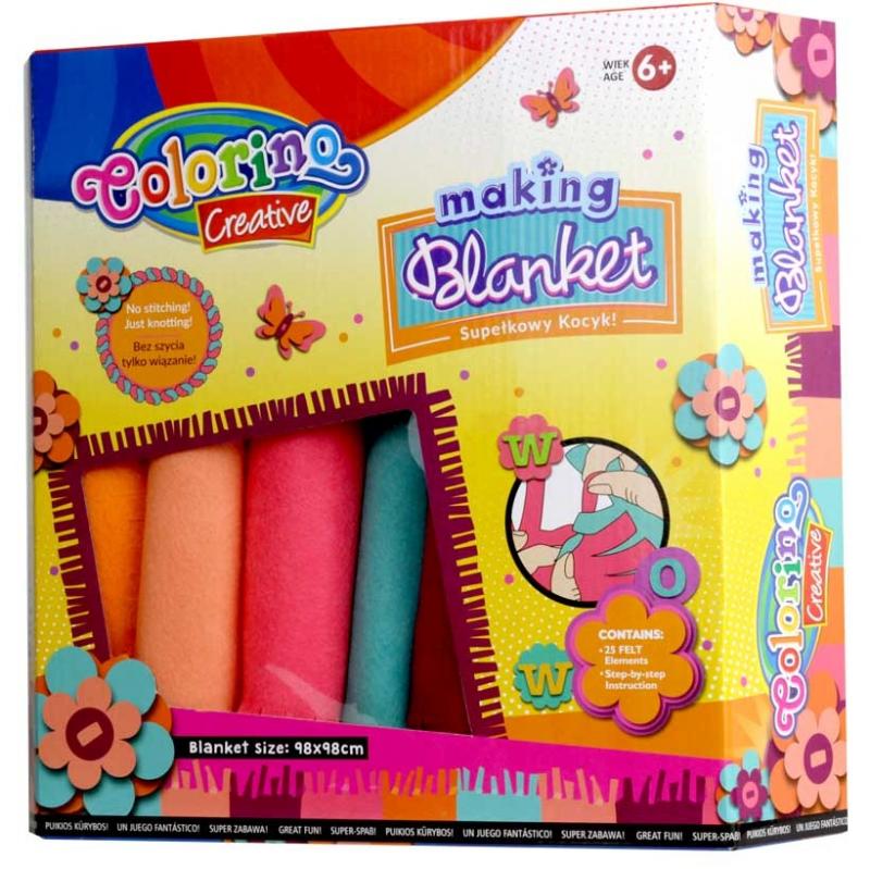 ZESTAW KIDS CREATIVE SUPEŁKOWY KOCYK COLORINO