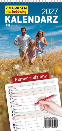 KALENDARZ PLANER RODZINNY Z MAGNESEM AREX