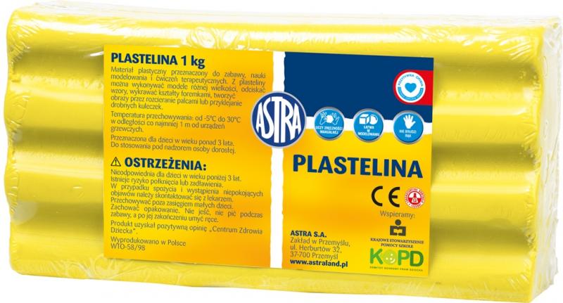 PLASTELINA 1KG ASTRA CYTRYNA